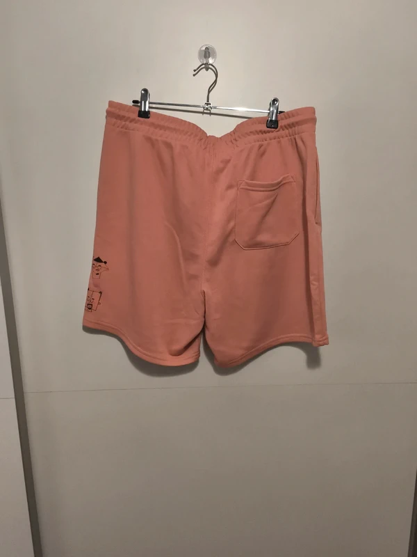 Pantalón corto rosa pastel L lateral